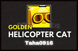 ⭐GOLDEN HUGE HELICOPTER CAT⭐PS99