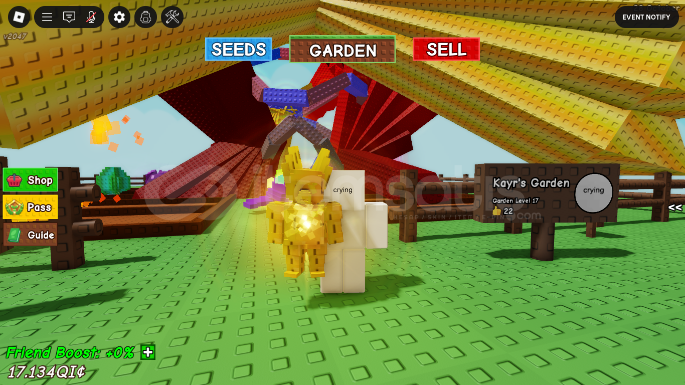 Golden Imp - Grow a Garden (17 Age , 3.26 kg)