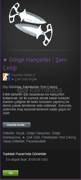 ★ Gölge Hançerler | Şam Çeliği 