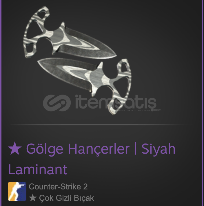 ★ Gölge Hançerler | Siyah Laminant Field-Tested ★ Gölge Hançerler | Siyah Laminant Field-Tested