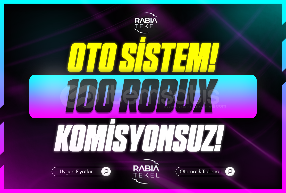 ⭐Gönderim⚡Sistemli 100 Robux Komisyonsuz ⭐Gönderim⚡Sistemli 100 Robux Komisyonsuz