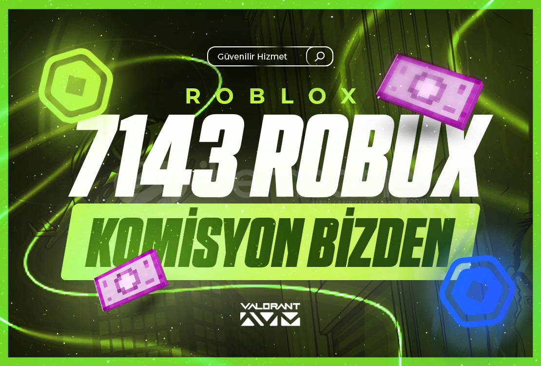 GÖNDERİM❤️SİSTEMLİ (7143)⚡5000 Robux ⚡ GÖNDERİM❤️SİSTEMLİ (7143)⚡5000 Robux ⚡