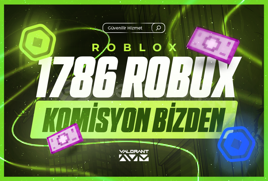 GÖNDERİM❤️SİSTEMLİ (1786)⚡1250 Robux ⚡ GÖNDERİM❤️SİSTEMLİ (1786)⚡1250 Robux ⚡