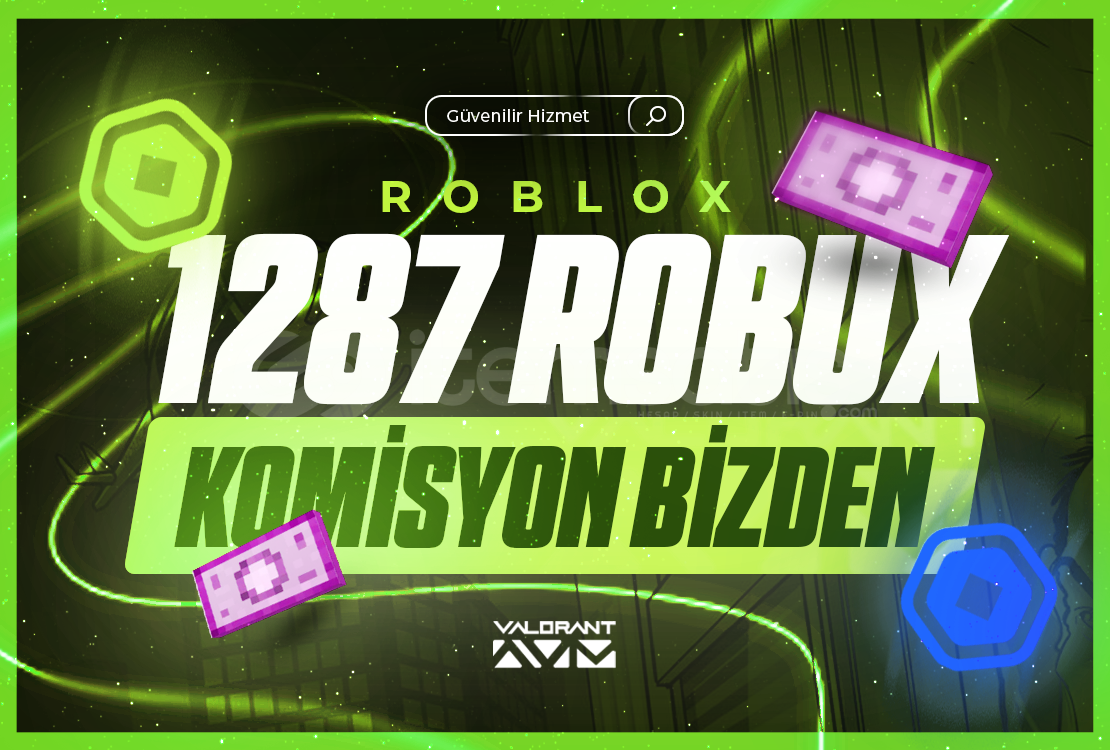 GÖNDERİM❤️SİSTEMLİ (1287)⚡900 Robux ⚡ GÖNDERİM❤️SİSTEMLİ (1287)⚡900 Robux ⚡
