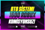 ⭐Gönderim⚡Sistemli 1600 Robux Komisyonsuz