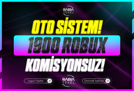 ⭐Gönderim⚡Sistemli 1900 Robux Komisyonsuz