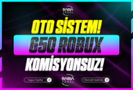 ⭐Gönderim⚡Sistemli 650 Robux Komisyonsuz