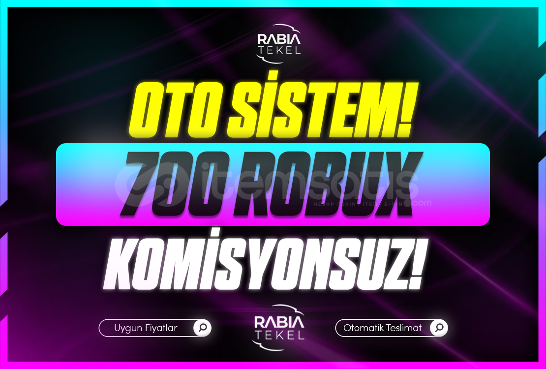 ⭐Gönderim⚡Sistemli 700 Robux Komisyonsuz ⭐Gönderim⚡Sistemli 700 Robux Komisyonsuz