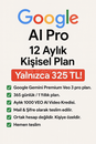 Google AI Pro 1 Yıl Kişisel Plan