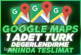 Google maps 1 adet türk yorum