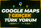 Google Maps 1 Gerçek Türk Yorum | HIZLI