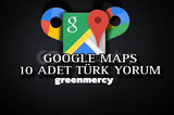 ⭐GOOGLE MAPS 10 ADET TÜRK YORUM ⭐