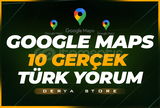 Google Maps 10 Gerçek Türk Yorum | HIZLI