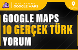 Google Maps 10 Gerçek Türk Yorum | HIZLI