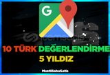 ⭐GOOGLE MAPS 10 TÜRK YORUM⭐