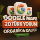 GOOGLE MAPS 20 TÜRK YORUM GERÇEK İNSAN HESAPLAR