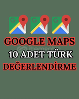 ⭐GOOGLE MAPS 10 YORUM + GARANTİ⭐