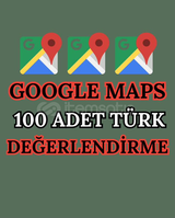 ⭐GOOGLE MAPS 100 YORUM + GARANTİ⭐