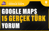 Google Maps 15 Gerçek Türk Yorum | HIZLI