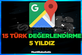 ⭐GOOGLE MAPS 15 TÜRK YORUM⭐