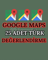 ⭐GOOGLE MAPS 25 YORUM + GARANTİ⭐