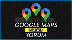 GOOGLE MAPS 5 ADET TÜRK YORUM 