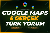 Google Maps 5 Gerçek Türk Yorum | HIZLI