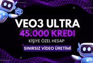 GOOGLE VEO3 ULTRA 1 AYLIK | 45.000 KREDİ