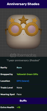 GPO Anniversary Shades - 1455551 | İtemsatış