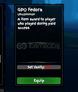 GPO Fedora Limited Item