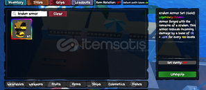 GPO KRAKEN ARMOR SET (GOLD)