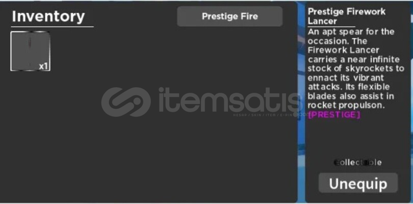 Grand Piece Online, GPO] Prestige Firework Lancer