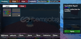 GPO swordfish rapier