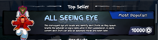⭐Grand Piece Online​⭐All Seeing Eye | GİFT⭐