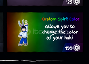 Grand Piece Online Custom Spirit Color