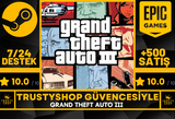 Grand Theft Auto III ( Gta 3 ) + Garanti Destek