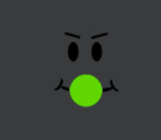 green bubble gum face - Roblox