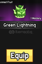 Green lightning