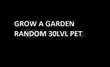 grow a gardedn random 30 lvl pet