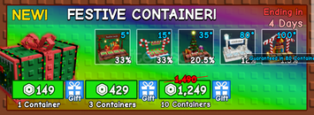 GROW A GARDEN 1 FESTİVE CONTAİNER