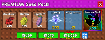 ✨Grow a Garden 10x Premium Seed Pack ✨