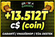 ⭐Grow A Garden +13.512T C$ (coin)⭐