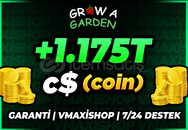 ⭐Grow A Garden +1.175T C$ (coin)⭐
