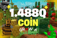 ⭐{ Grow A Garden } 1.488Q COİN (SHECKLES)