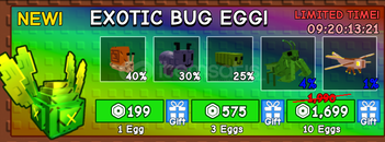 ⭐Grow a Garden⭐1x Exotic Bug Egg⭐