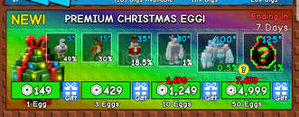 Grow A Garden Premium Christmas Egg x3