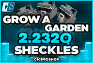 Grow a Garden 2.23Q Coins (Sheckles)