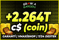 ⭐Grow A Garden +2.264T C$ (coin)⭐