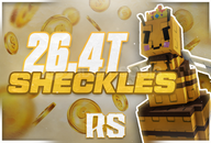 ⭐Grow A Garden 26.4T Coins (Sheckles)⭐
