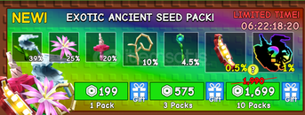 Grow a Garden / 3 X EXOTIC ANCIENT SEED PACK !